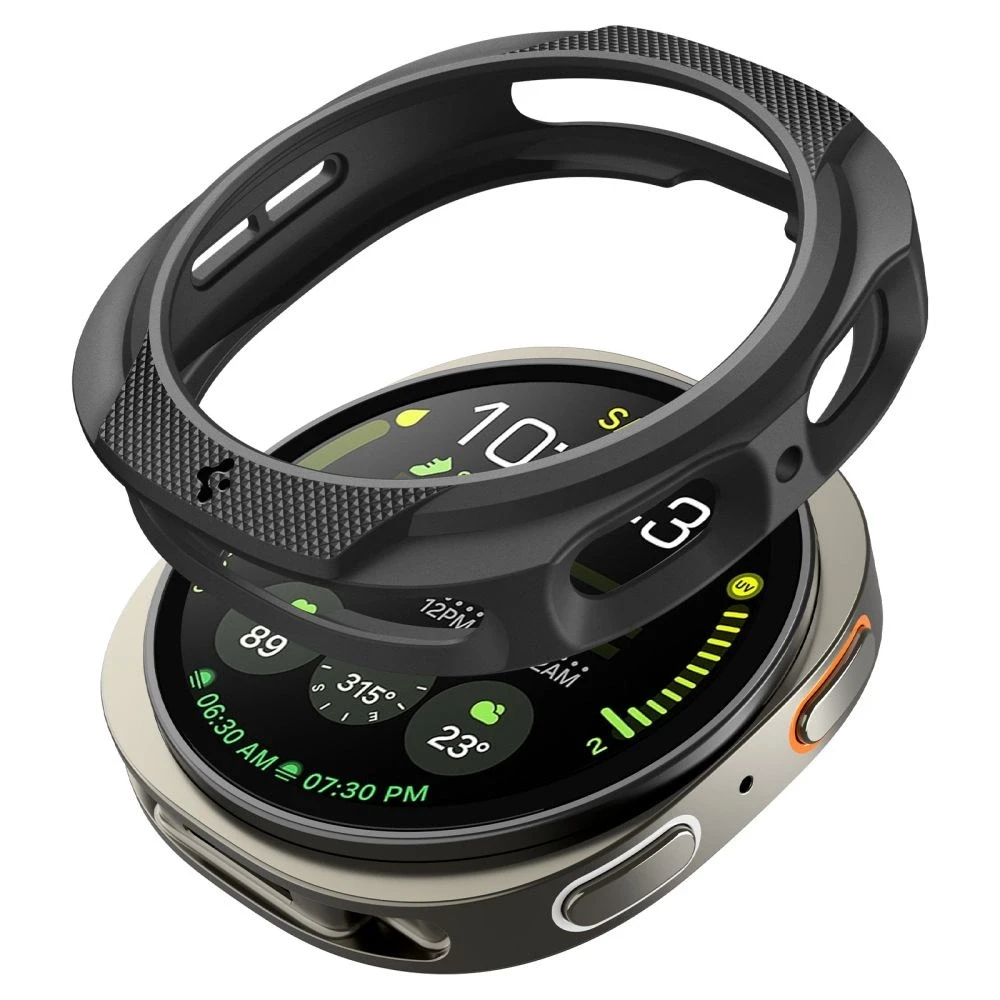 „Spigen Liquid Air“, matinis juodas - „Galaxy Watch 8“ (40 mm)