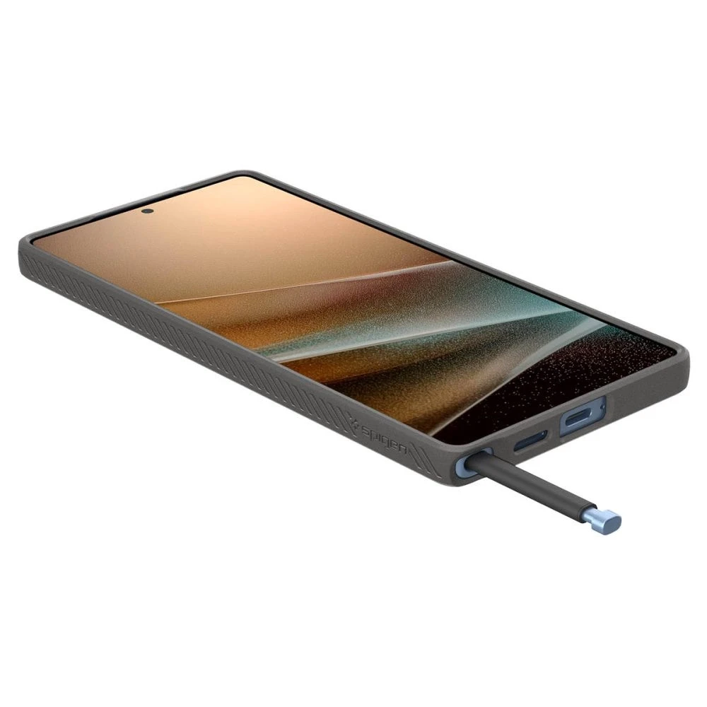 Dėklas Spigen Liquid Air Galaxy S25 Ultra marble pilkas