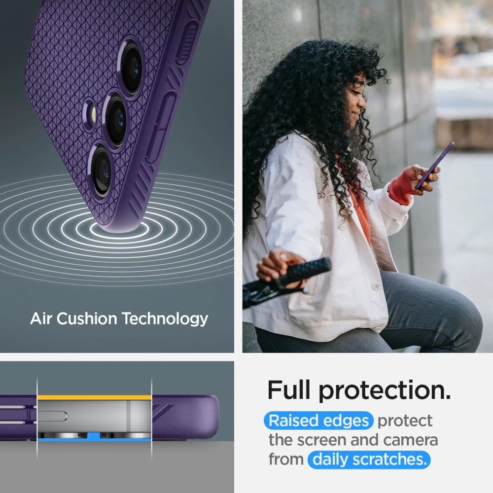 Spigen Liquid Air dėklas skirtas Samsung Galaxy S24, spalva - Deep Purple