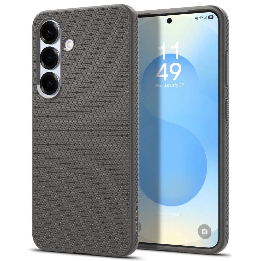Spigen Liquid Air Samsung Galaxy S25 Plus – dėklas telefonui pilkos spalvos