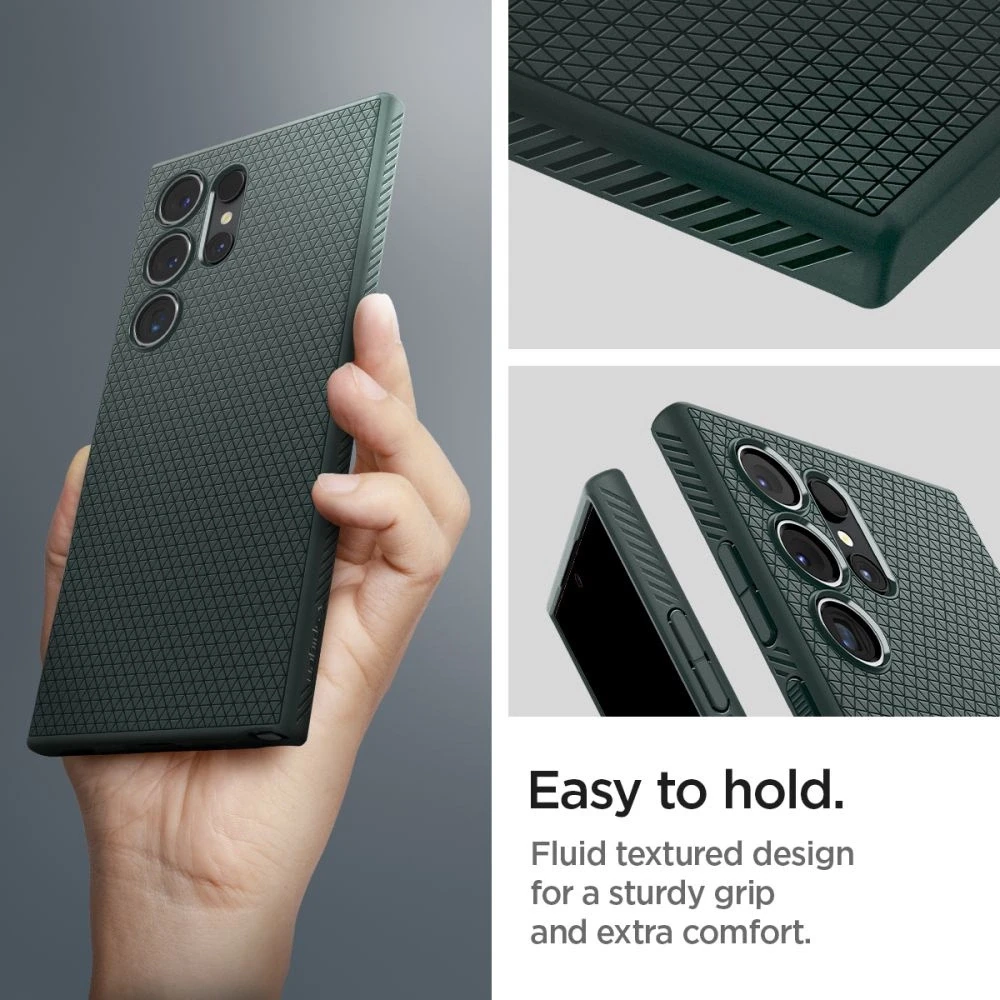 Spigen Liquid Air dėklas skirtas Samsung Galaxy S24 Ultra, spalva - Abyss Green