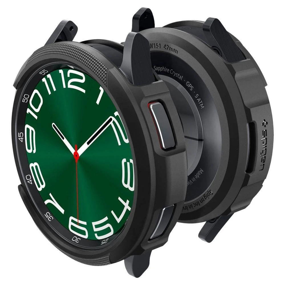 „Spigen Liquid Air®“ dėklas, skirtas „Samsung Galaxy Watch 6 Classic“ 47 mm (juodas)