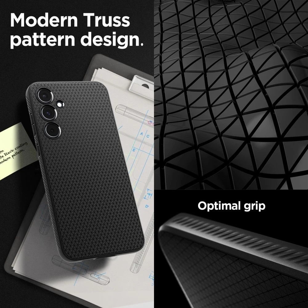 Spigen Liquid Air dėklas skirtas Samsung Galaxy A55 5G, spalva - Matte Black