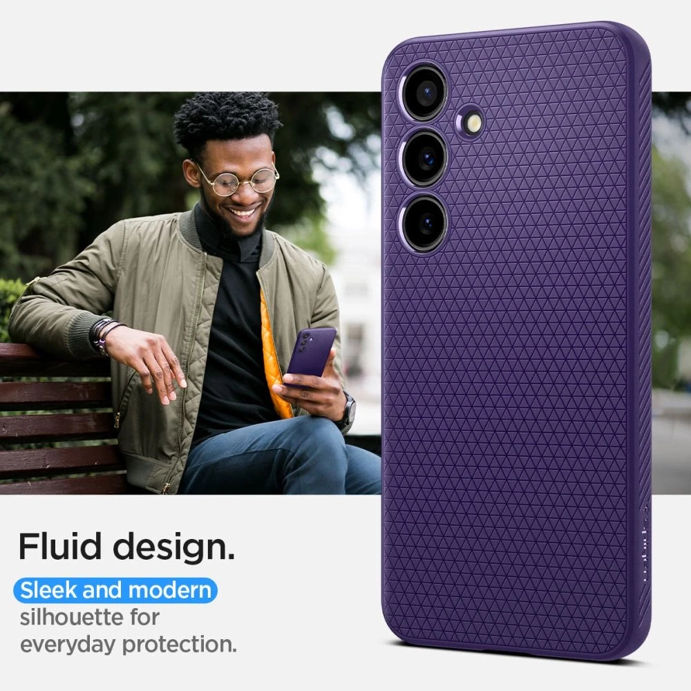Spigen Liquid Air dėklas skirtas Samsung Galaxy S24, spalva - Deep Purple
