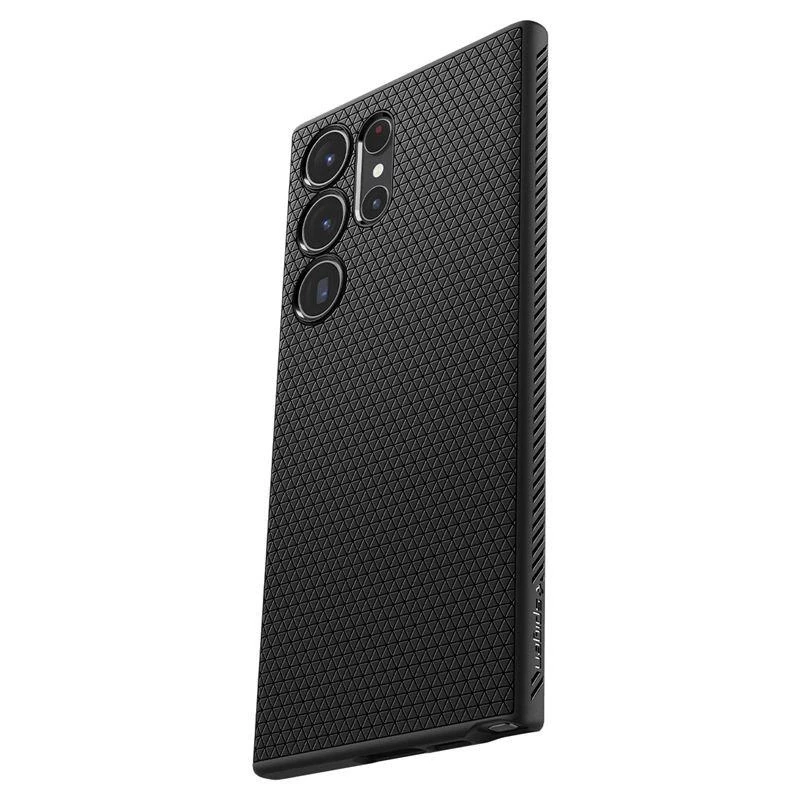 Spigen Liquid Air dėklas skirtas Samsung Galaxy S23 Ultra, spalva - Matte Black