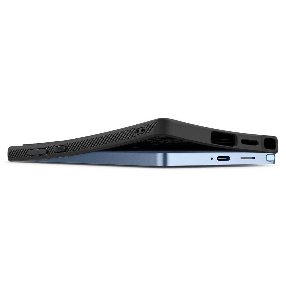 Spigen Liquid Air Samsung Galaxy S25 Ultra – dėklas telefonui juodos spalvos