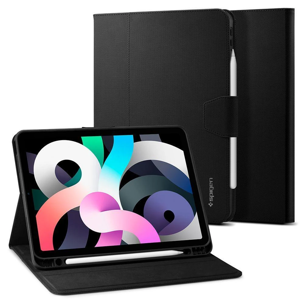 Spigen Liquid Air Folio, juodas - iPad Air 10.9" (2022/2020)/11" 2024/2025