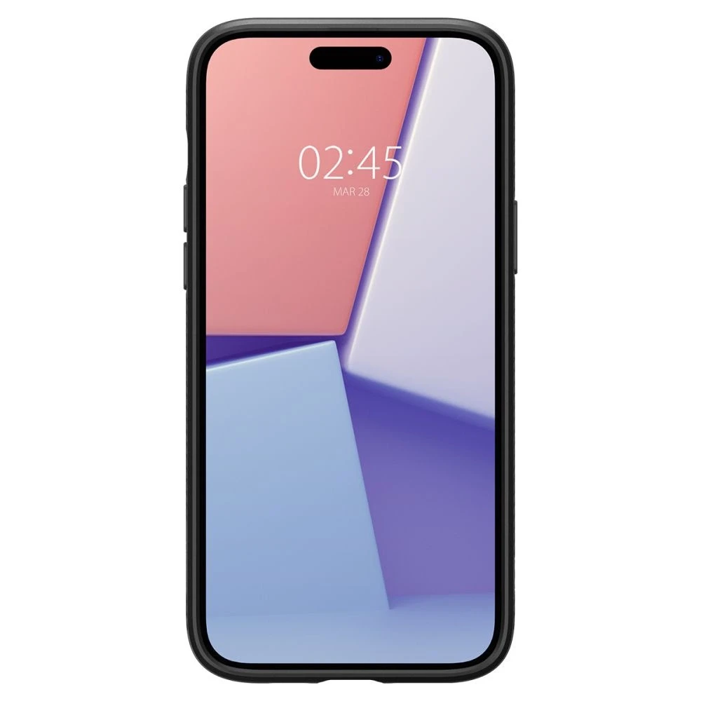 Dėklas Spigen Liquid Air for iPhone 15 Matte juodas