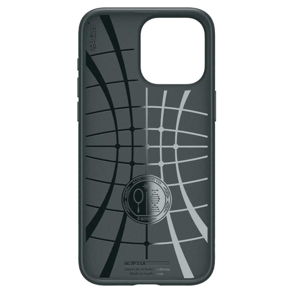 Spigen dėklas LIQUID AIR skirtas Apple iPhone 15 Pro Max abyss žalias