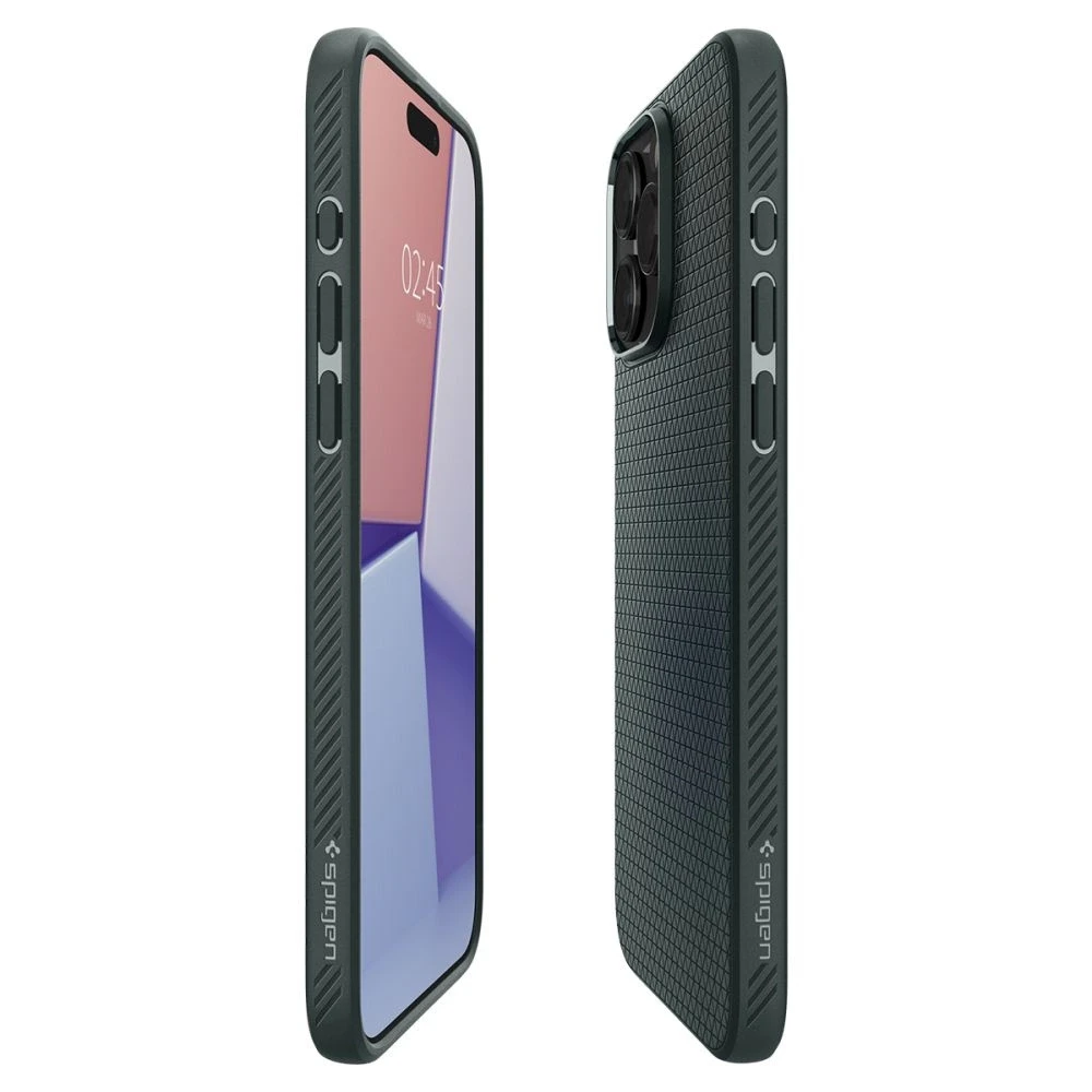 Spigen dėklas LIQUID AIR skirtas Apple iPhone 15 Pro Max abyss žalias