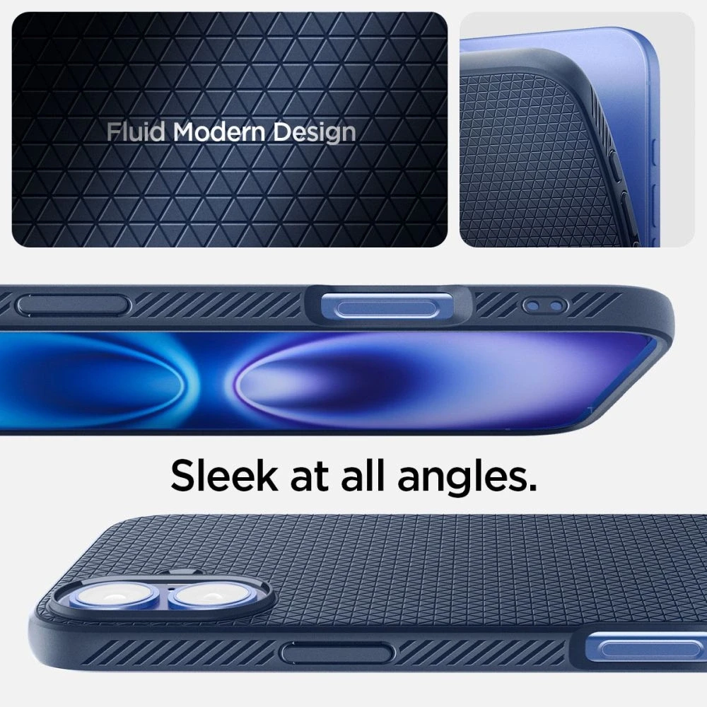 Spigen Liquid Air Apple iPhone 16 – dėklas telefonui mėlynos spalvos