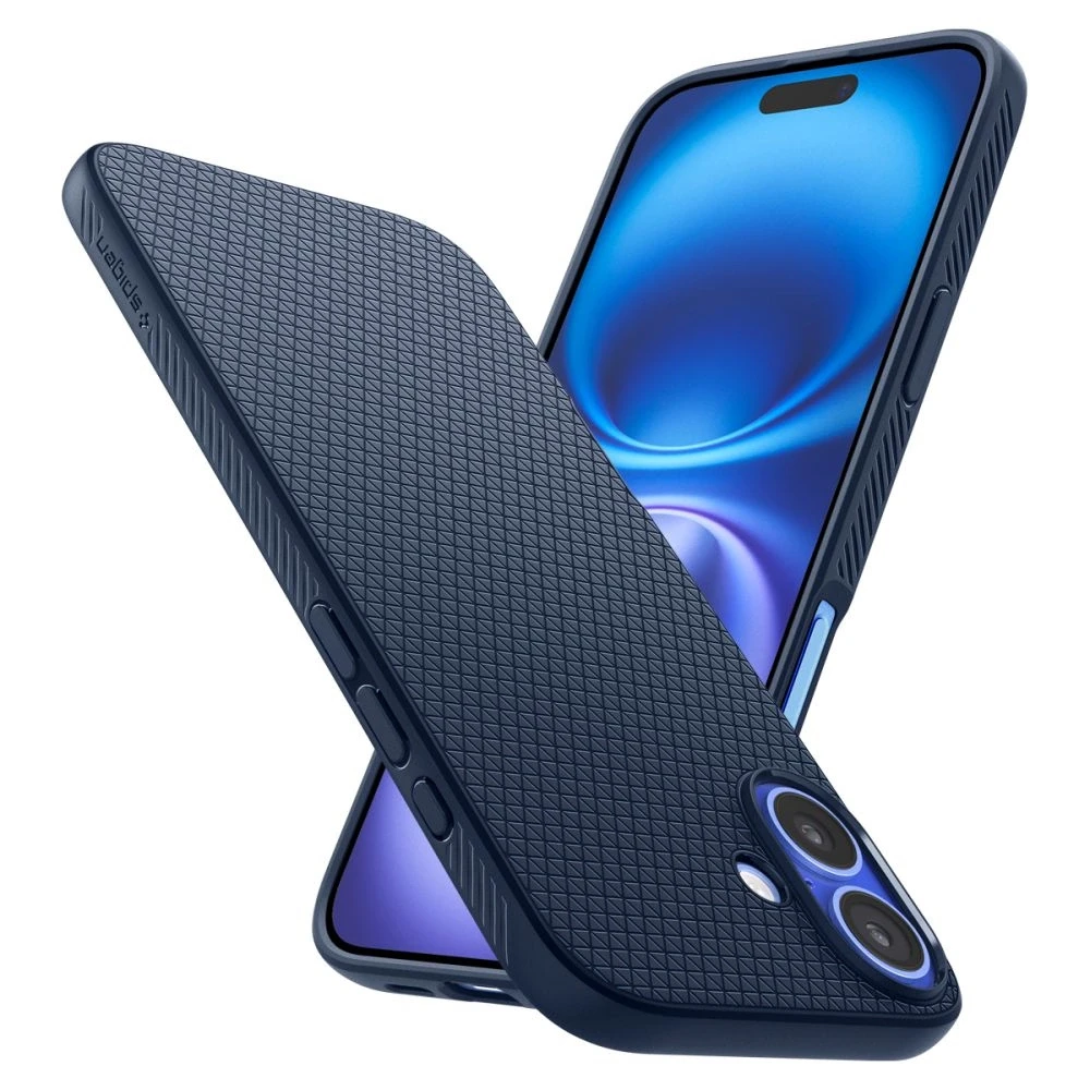Spigen Liquid Air Apple iPhone 16 – dėklas telefonui mėlynos spalvos