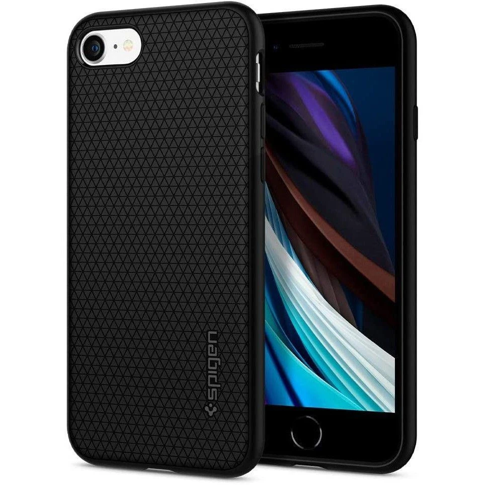 Dėklas Spigen LIQUID AIR Apple iPhone 7 / 8 / SE 2020 / 2022 Juodas