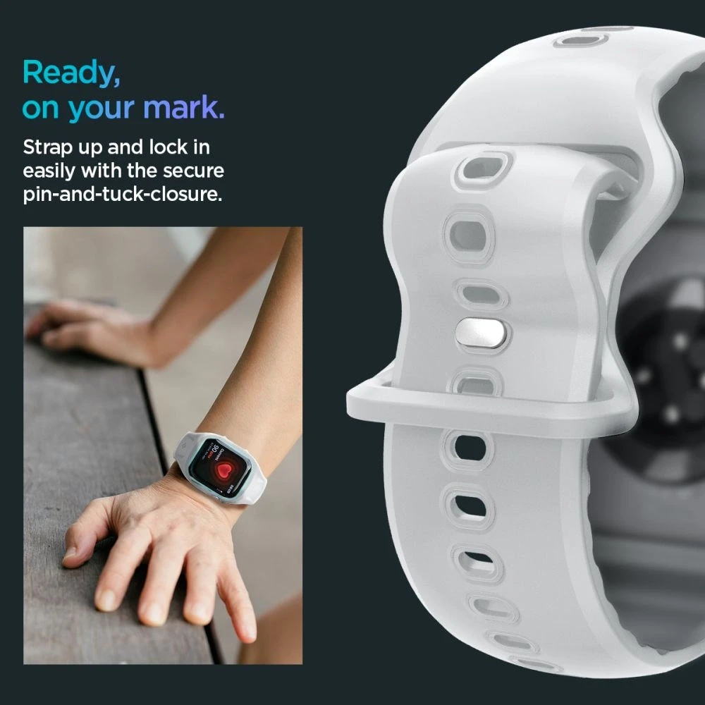 Spigen Liquid Air Pro apyrankė skirta Apple Watch 10 46mm – pilkos spalvos