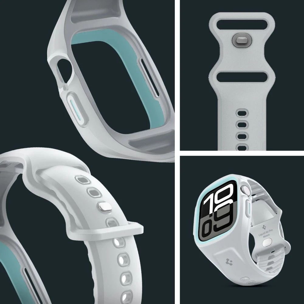 Spigen Liquid Air Pro apyrankė skirta Apple Watch 10 46mm – pilkos spalvos