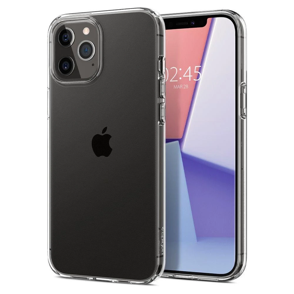 „SPIGEN“ skystųjų kristalų iPhone 12/12 PRO skaidrus dėklas