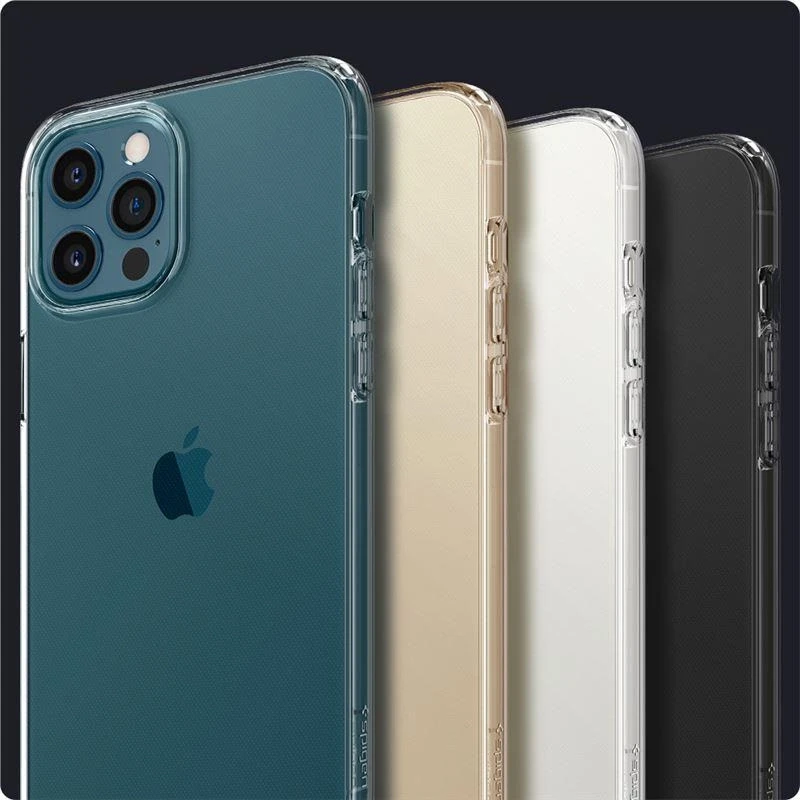 „SPIGEN“ skystųjų kristalų iPhone 12/12 PRO skaidrus dėklas