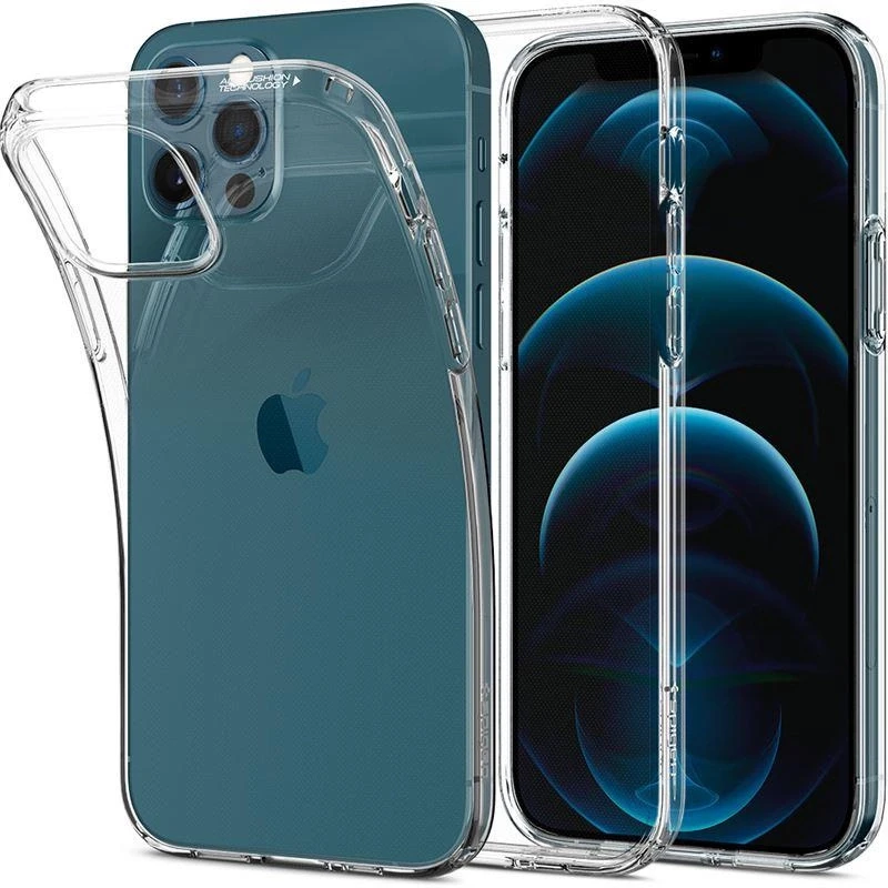 „SPIGEN“ skystųjų kristalų iPhone 12/12 PRO skaidrus dėklas