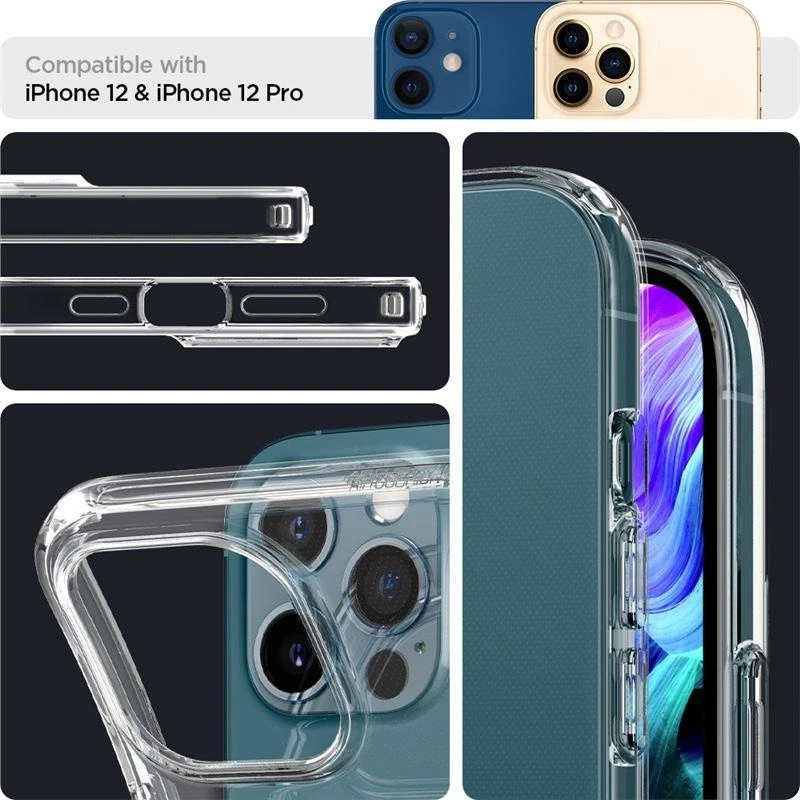 „SPIGEN“ skystųjų kristalų iPhone 12/12 PRO skaidrus dėklas