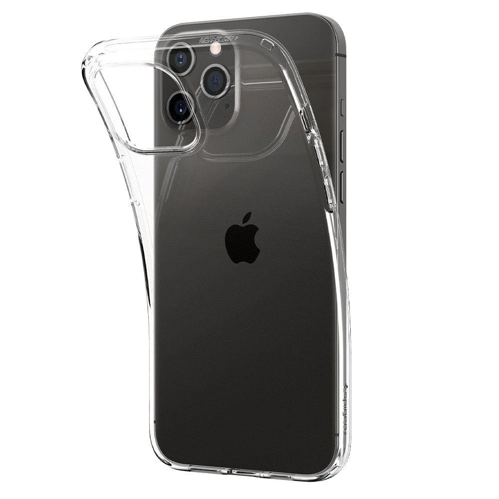 „SPIGEN“ skystųjų kristalų iPhone 12/12 PRO skaidrus dėklas