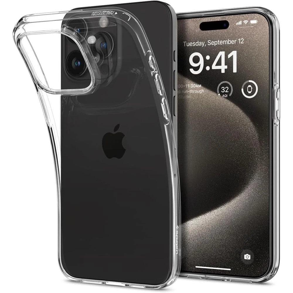 Dėklas SPIGEN LIQUID CRYSTAL IPHONE 15 PRO MAX CLEAR