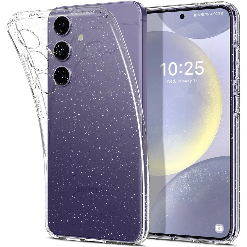 Spigen Liquid Crystal dėklas skirtas Samsung Galaxy S24 – skaidrus Glitter