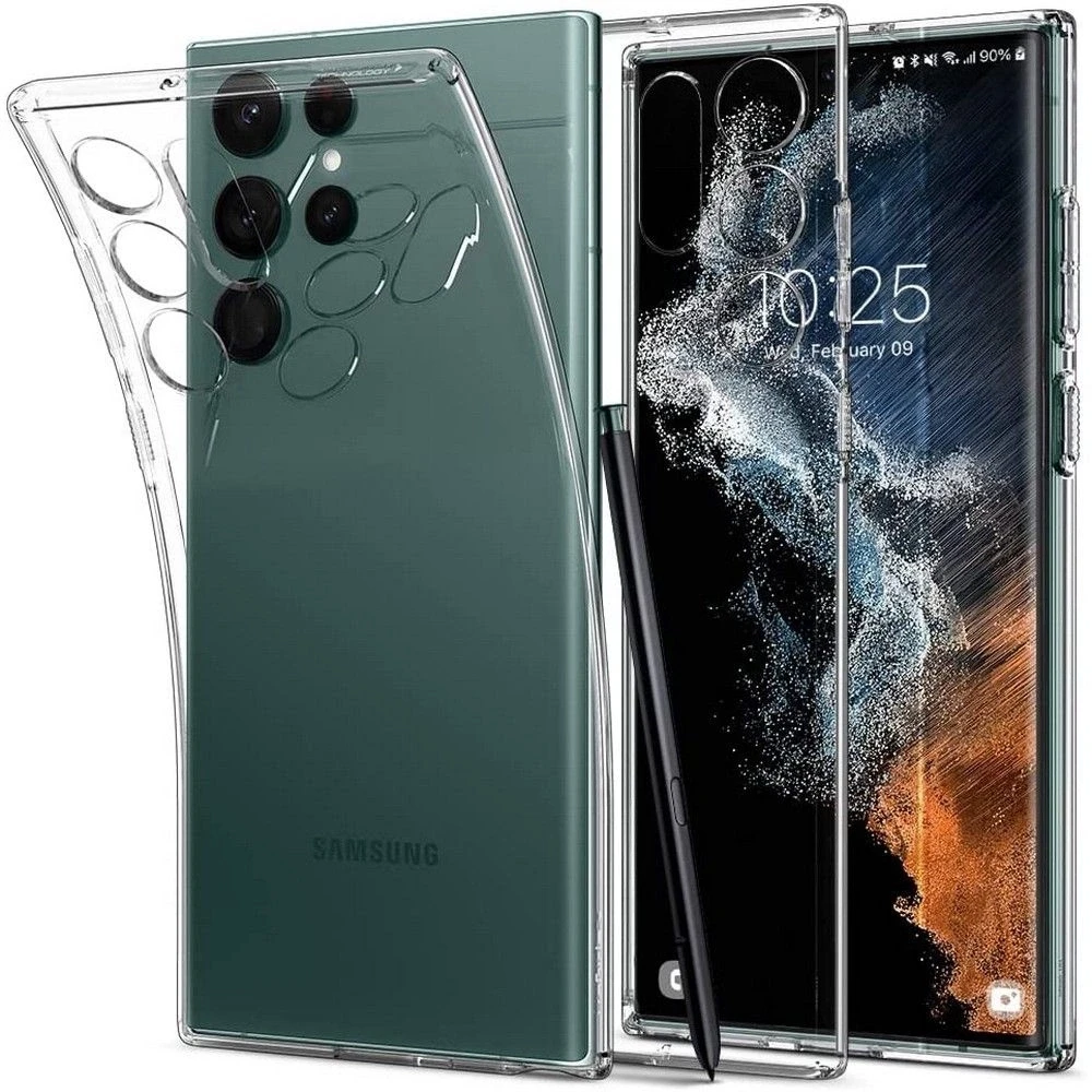 Dėklas SPIGEN LIQUID CRYSTAL SAMSUNG S22 ULTRA CLEA