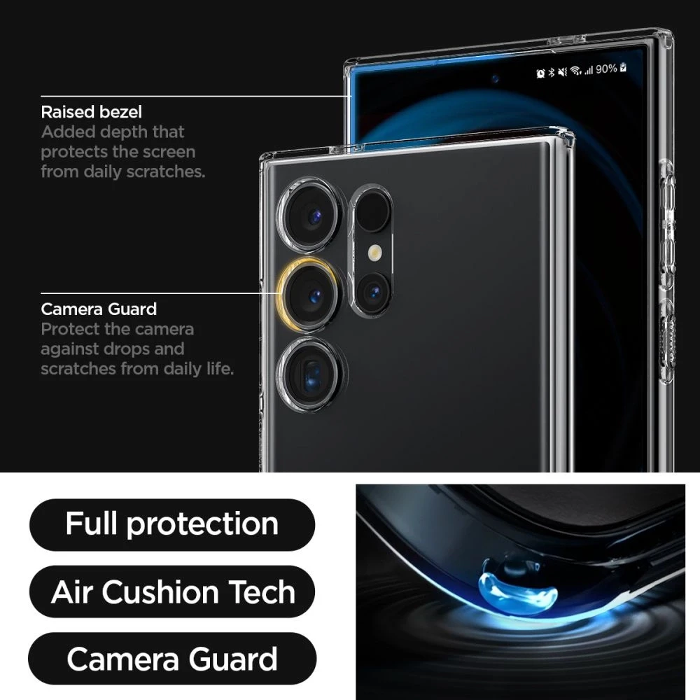 Dėklas SPIGEN LIQUID CRYSTAL GALAXY S24 ULTRA CRYSTAL CLEAR