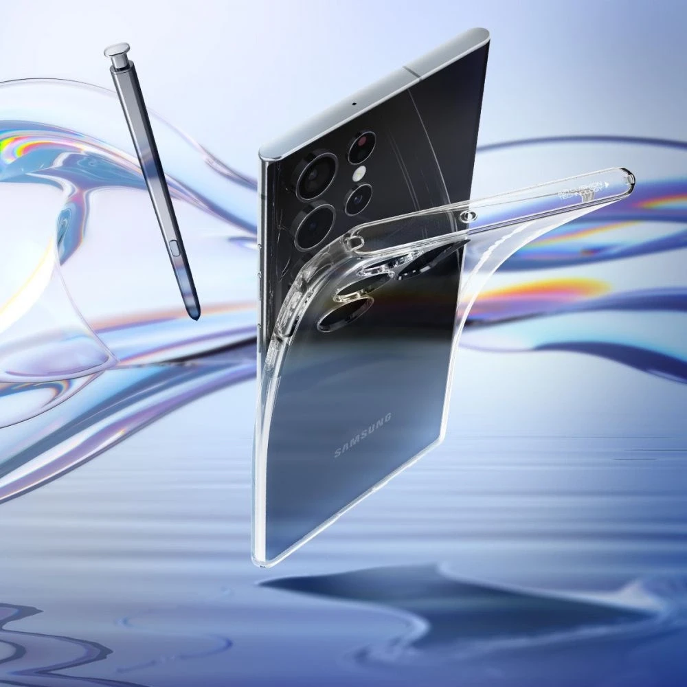 Dėklas SPIGEN LIQUID CRYSTAL SAMSUNG S22 ULTRA CLEA