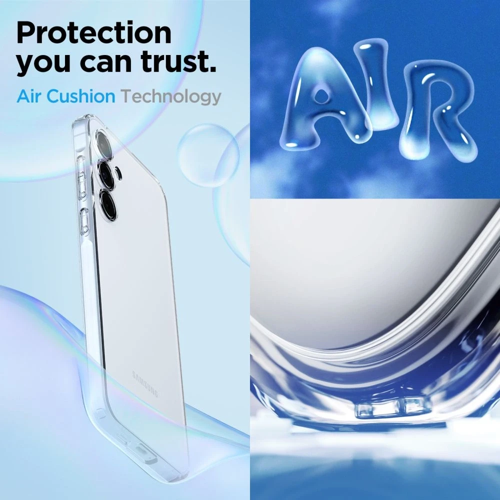 Spigen Liquid Crystal dėklas skirtas Samsung Galaxy A55 5G, spalva - Crystal Clear