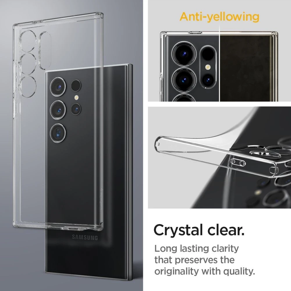 Dėklas SPIGEN LIQUID CRYSTAL GALAXY S24 ULTRA CRYSTAL CLEAR