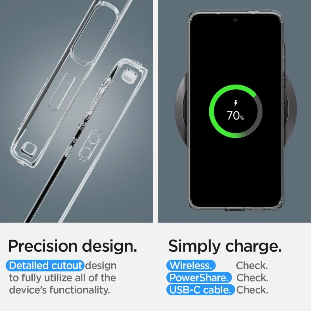 Dėklas SPIGEN LIQUID CRYSTAL GALAXY S24 CRYSTAL CLEAR