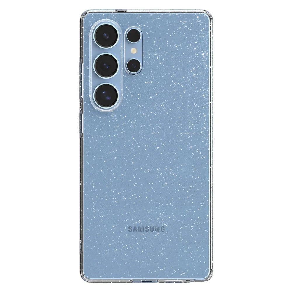 Dėklas Spigen skystųjų kristalų „Samsung Galaxy S25 Ultra“ – skaidrūs blizgučiai