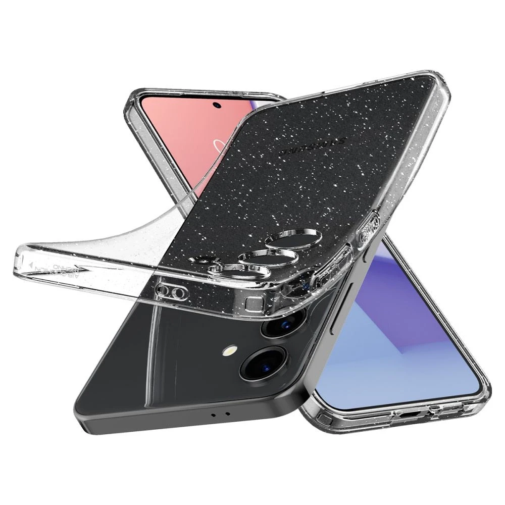 Spigen Liquid Crystal dėklas skirtas Samsung Galaxy S24 – skaidrus Glitter