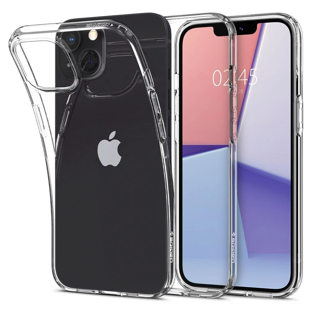 Spigen Liquid Crystal dėklas skirtas Apple iPhone 13, spalva - Crystal Clear