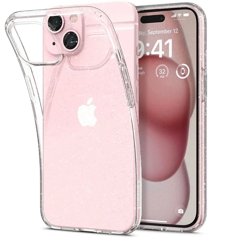 Dėklas SPIGEN LIQUID CRYSTAL IPHONE 14 PLUS/ 15 PLUS GLITTER CRYSTAL