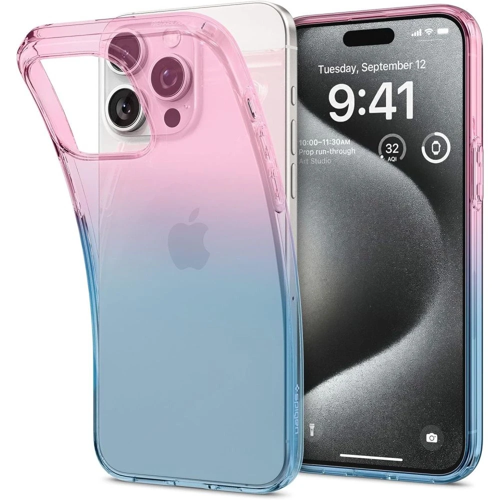 Dėklas SPIGEN LIQUID CRYSTAL IPHONE 15 PRO GRADATION Rožinis