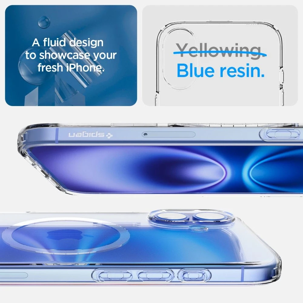 SPIGEN LIQUID CRYSTAL MAG MAGSAFE Apple iPhone 16 dėklas telefonui skaidrus