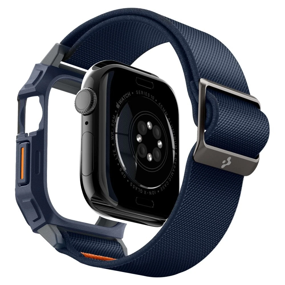 „Spigen Lite Fit Pro“ dirželis, skirtas „Apple Watch 10“ (46 mm), tamsiai mėlynas, Mėlyna