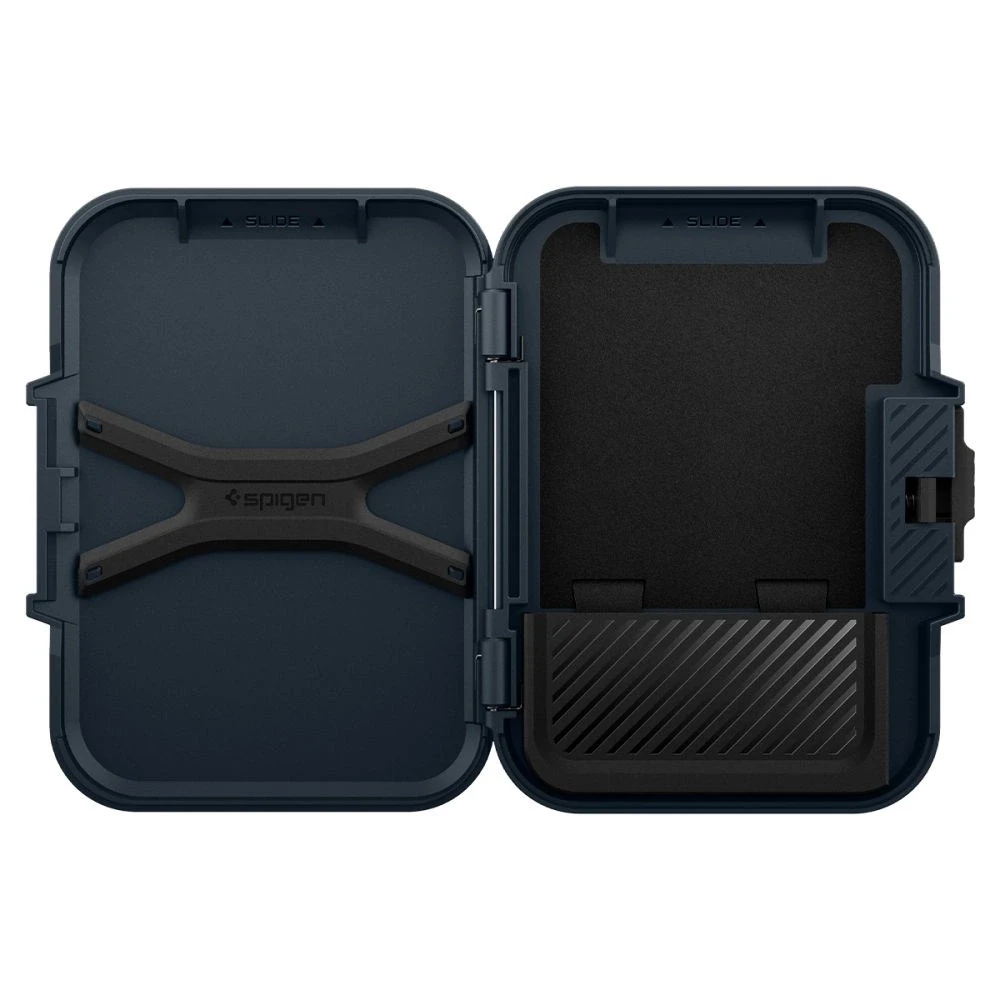 „Spigen Lock Fit MagSafe“ kortelių dėklas – tamsiai mėlynas
