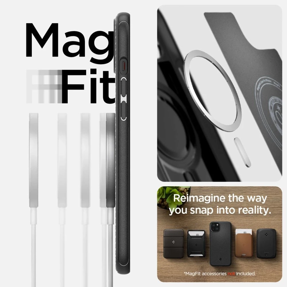 Spigen Mag Armor (MagFit) dėklas skirtas Apple iPhone 15 , spalva - Matte Black