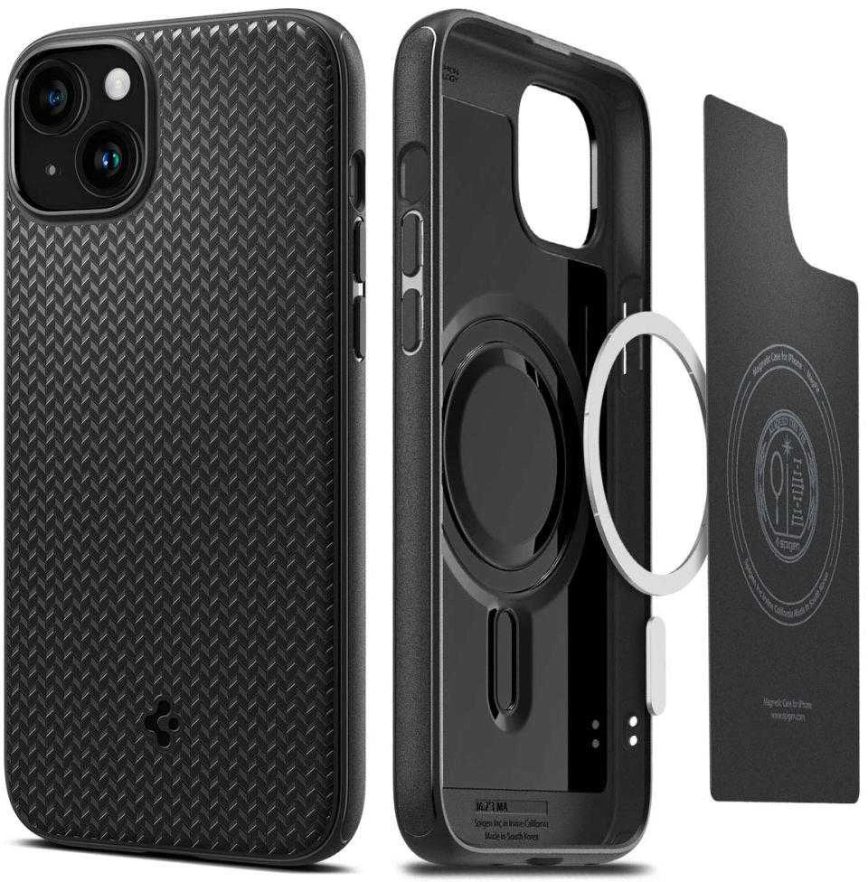 Spigen Mag Armor (MagFit) dėklas skirtas Apple iPhone 15 Plus, spalva - Matte Black