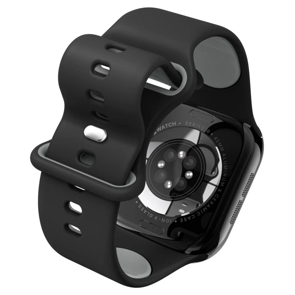 Juoda apyrankė Apple Watch 6 / 7 / 8 / 9 / 10 / SE ( 40/ 41/ 42 mm) laikrodžiui „Spigen Nano Pop”