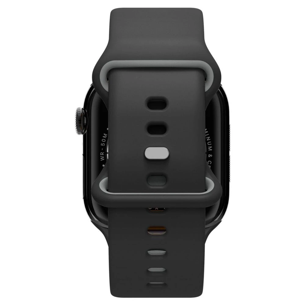 Juoda apyrankė Apple Watch 6 / 7 / 8 / 9 / 10 / SE / Ultra 1 / 2 (44 / 45 / 46 / 49 mm) laikrodžiui „Spigen Nano Pop”