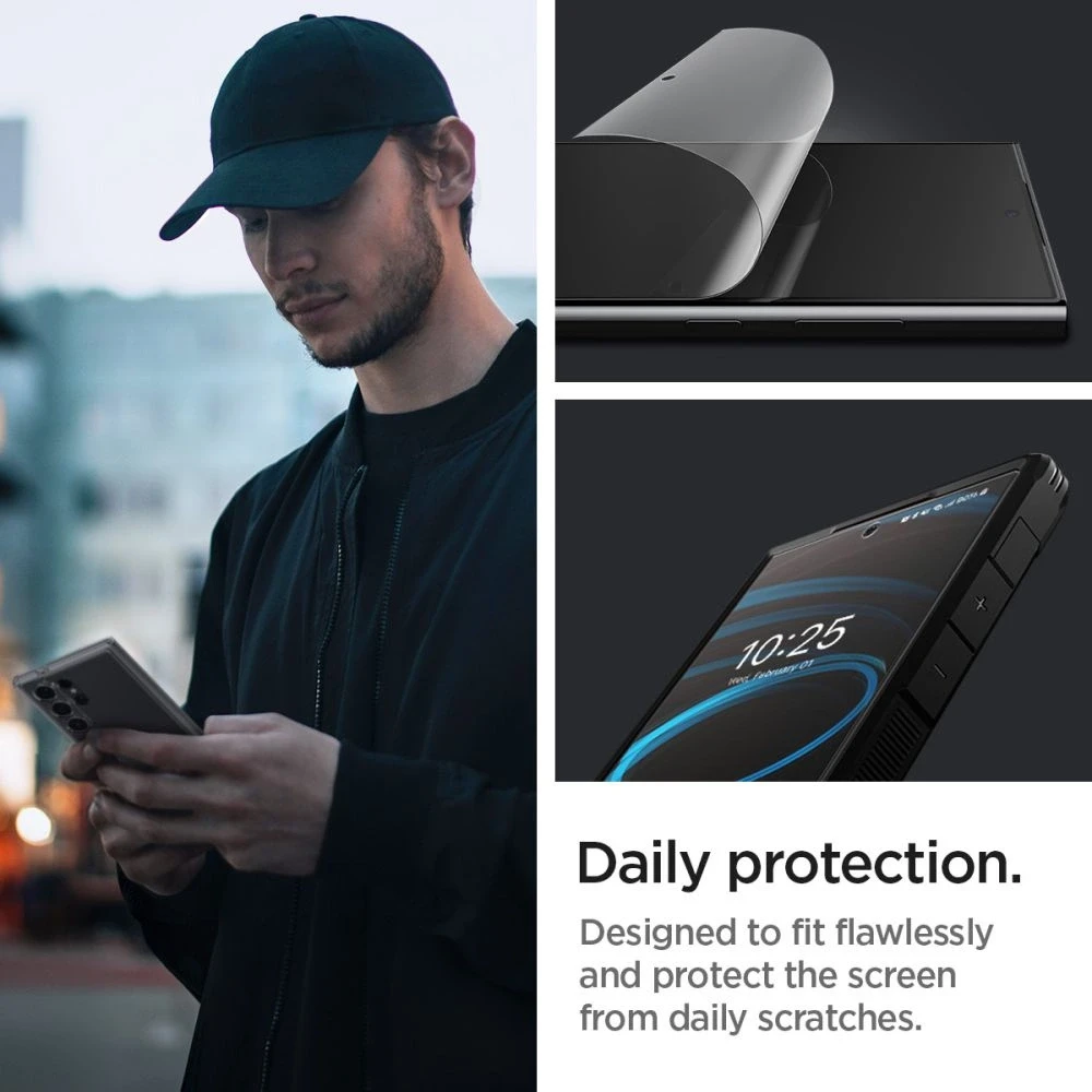 Hydrogel Film Samsung Galaxy S24 Ultra Spigen Neo Flex 2 vnt. skaidrus