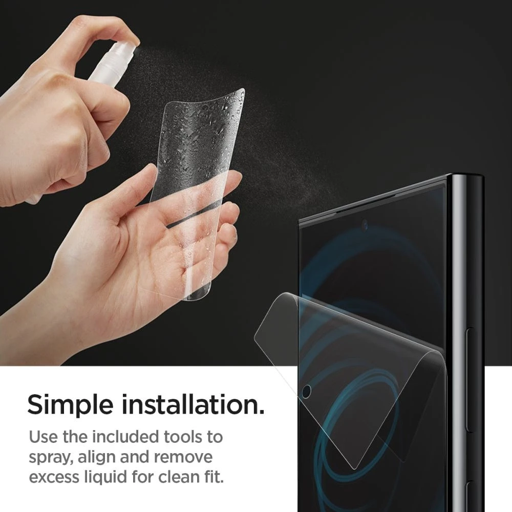 Hydrogel Film Samsung Galaxy S24 Ultra Spigen Neo Flex 2 vnt. skaidrus