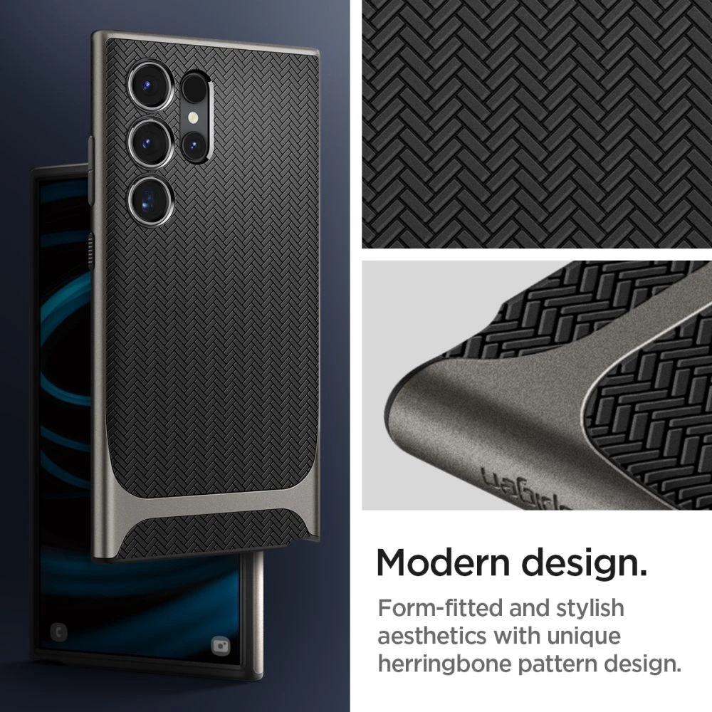 Dėklas Samsung Galaxy S24 Ultra Spigen Neo Hybrid Gunmetal