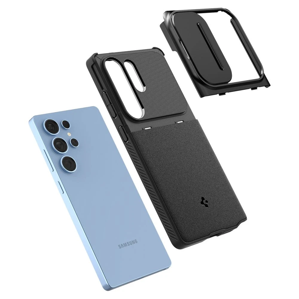 Dėklas Spigen Optik Armor Galaxy S25 Ultra juodas