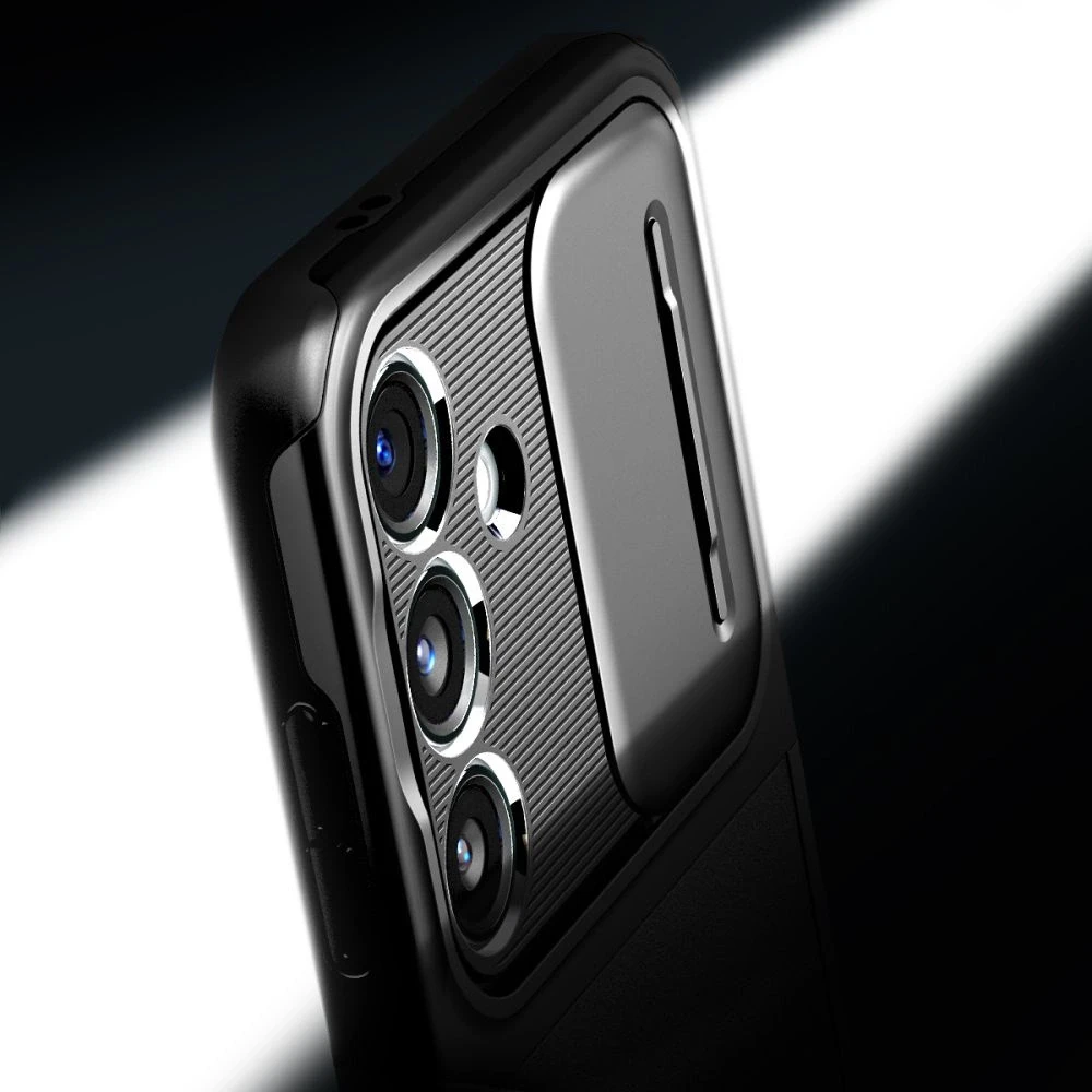 Samsung Galaxy S24 Spigen Optik Armor dėklas telefonui juodos spalvos