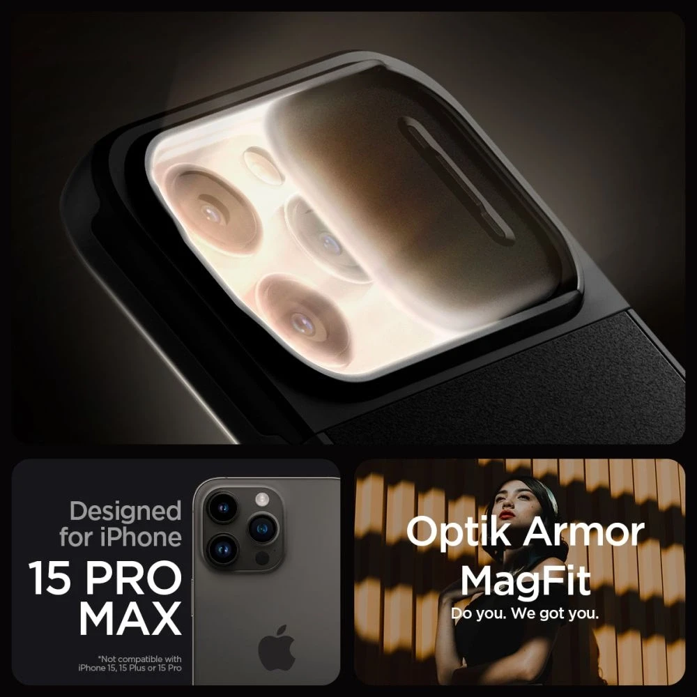 Dėklas Spigen OPTIK ARMOR MAG MAGSAFE IP